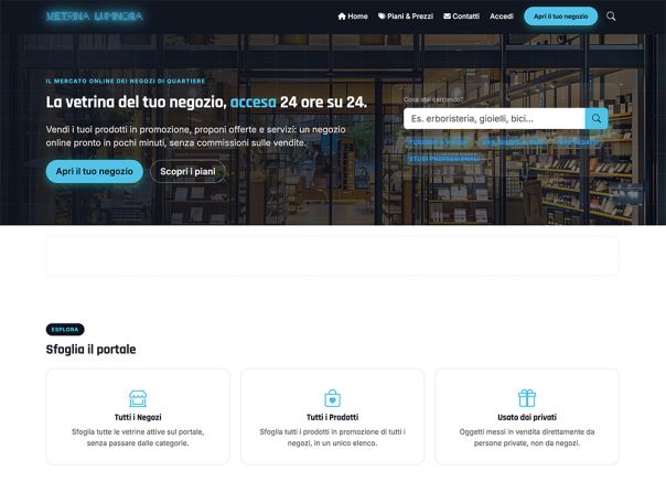 Vetrina Luminosa Marketplace